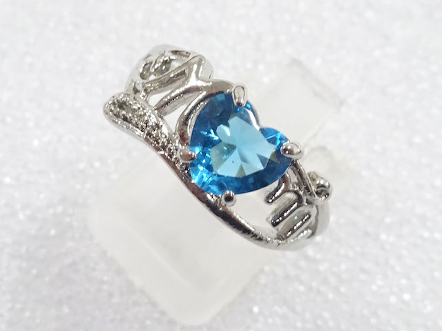 JAPANESE KIMONO / ANTIQUE COLORED STONE RING (SIZE 17)